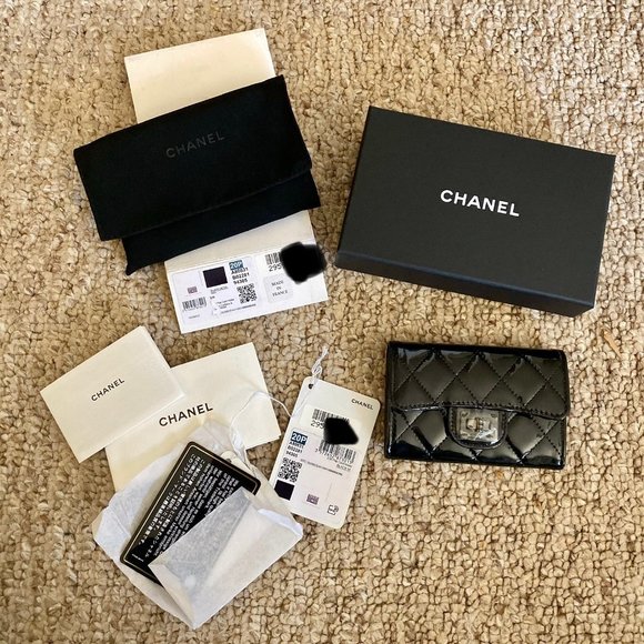 Chanel Card Holder SO BLACK 20P NEVER USED - Picture 4 of 6